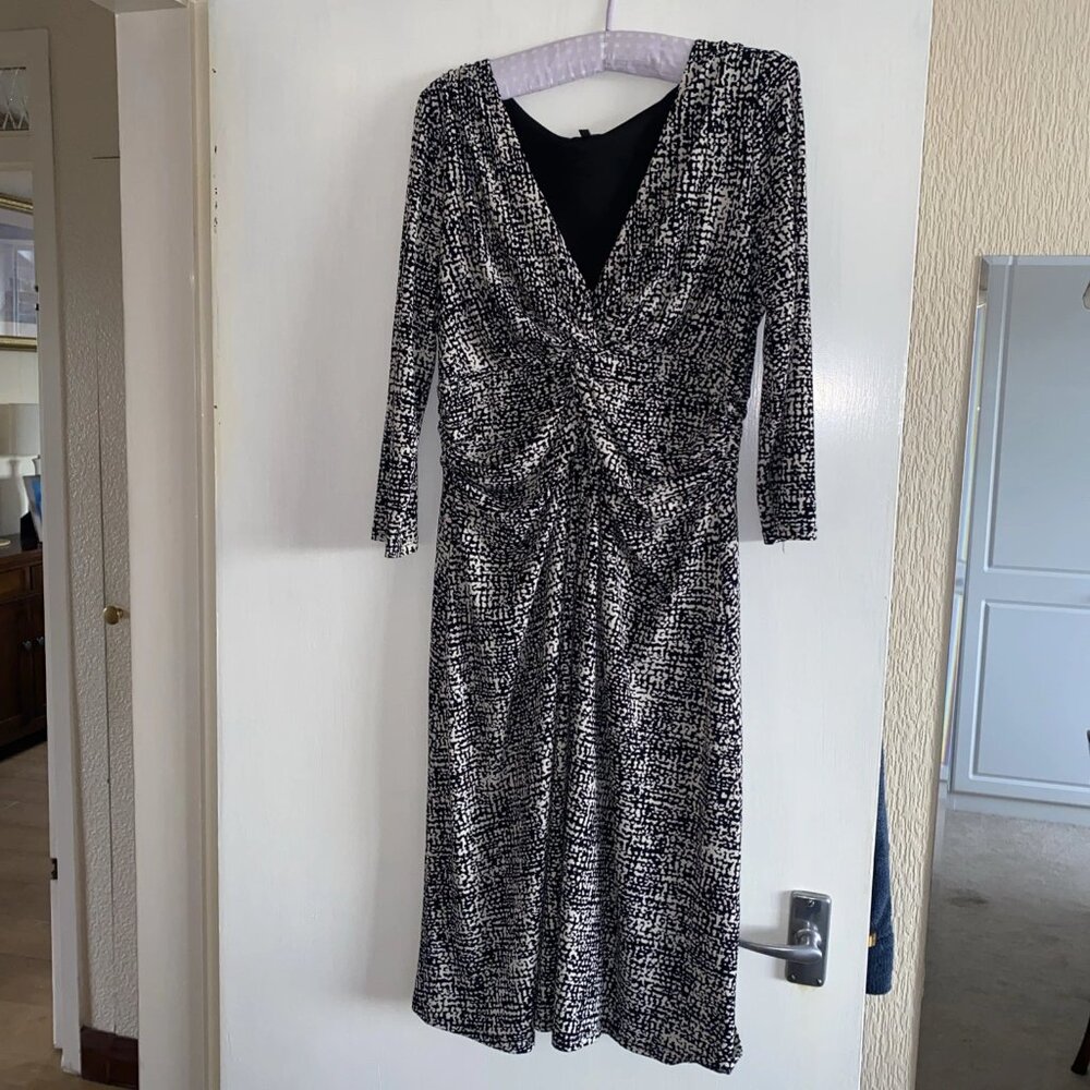 Phase Eight Long Sleeve Dress With Rouching Detail